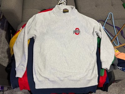 Vtg B Wear Ohio State Buckeyes Crewneck Sweatshirt Sz L OSU Gray Football   USA