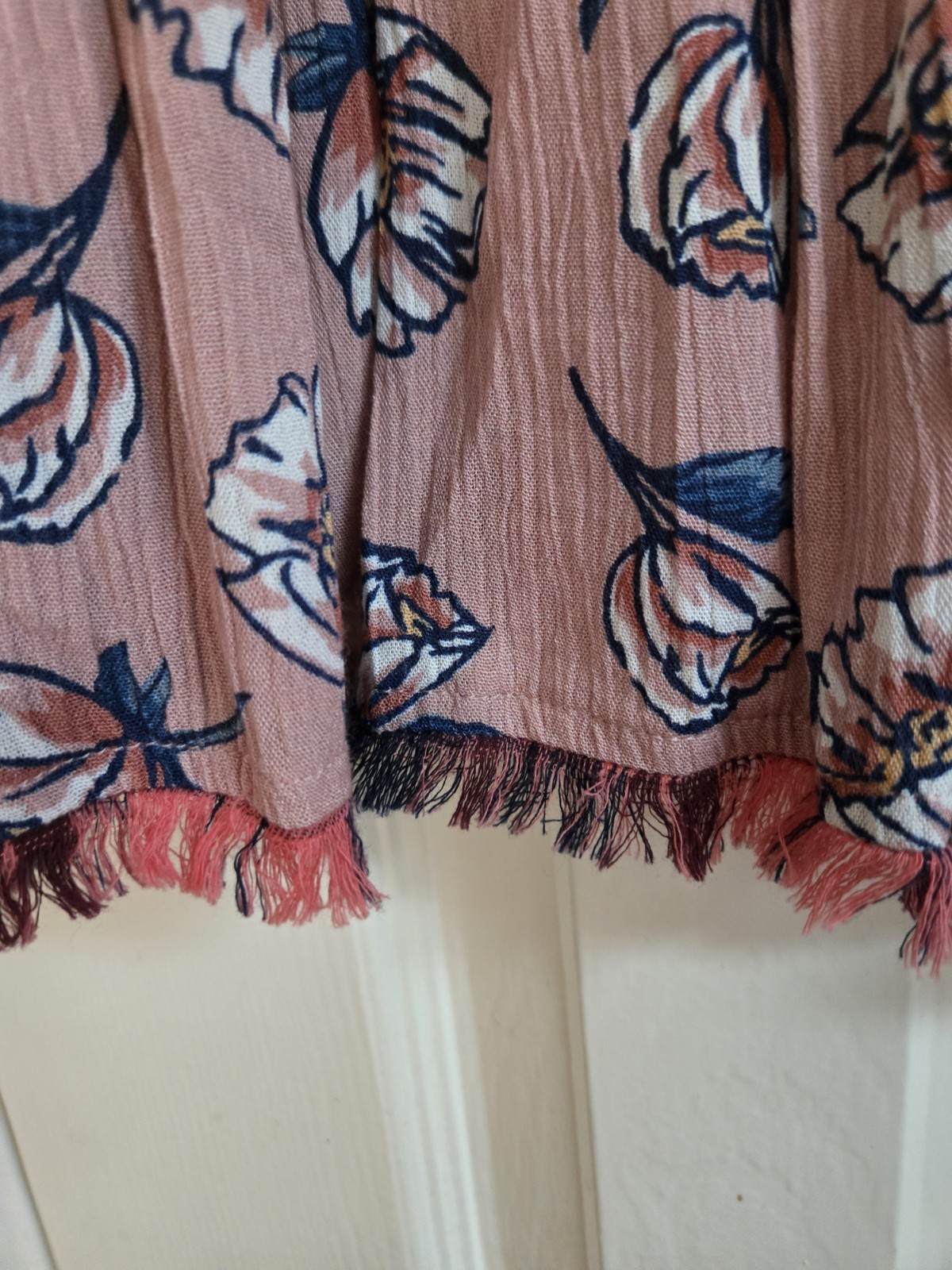 John Mark Embroidered Multi Pattern Blouse With F… - image 5