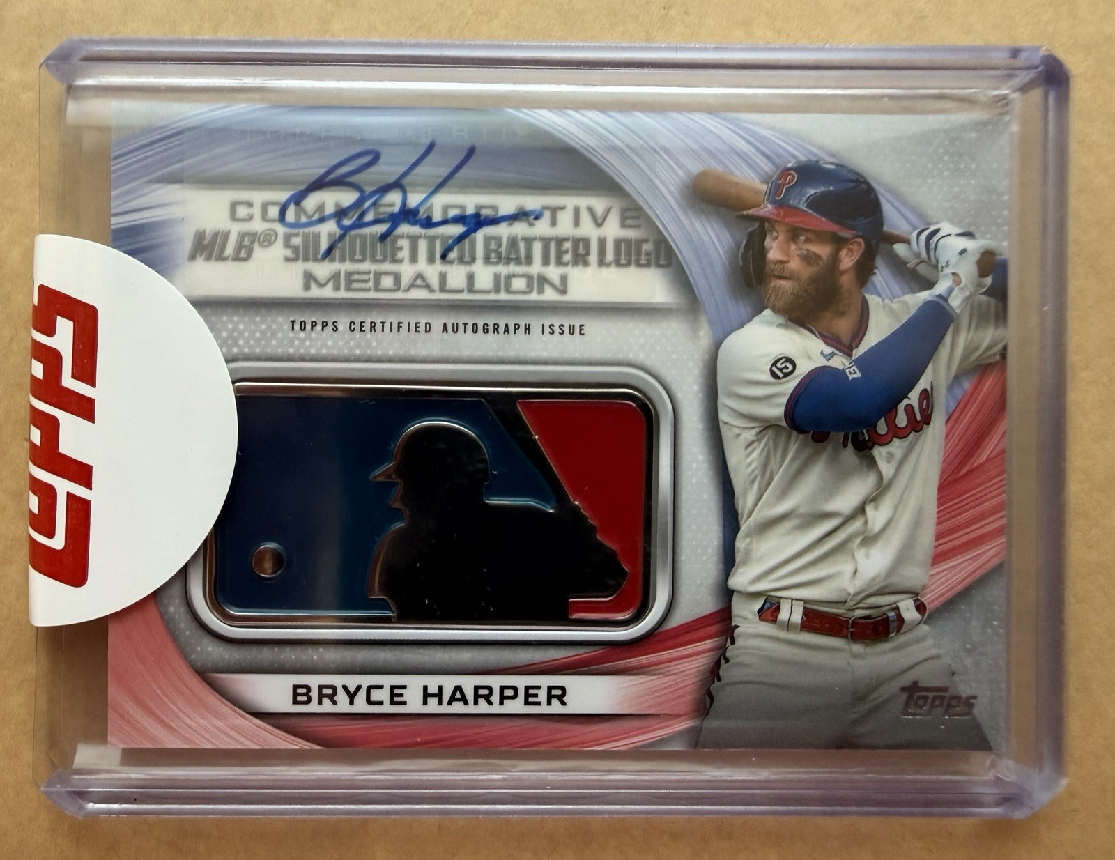 2022 Topps BRYCE HARPER Auto Commerative MLB Logoman #7/10 MLB-BH