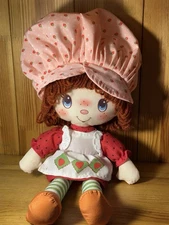 Strawberry Shortcake 2016 Plush Cloth Rag Doll 15” - Red Yarn Hair - Collectible