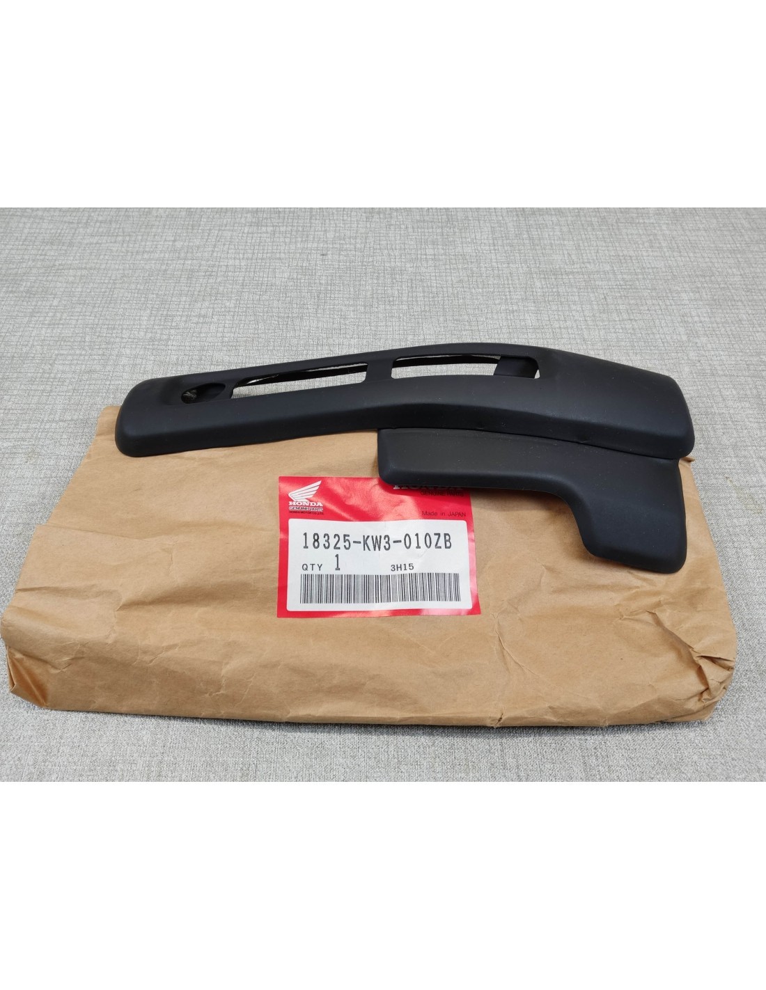 Protection échappement HONDA NX250 1990 deflecteur thermique noir pot moto