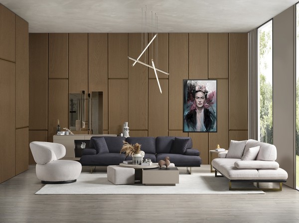 Sofa 4 Sitzer Sofa 3 Sitzer Sessel 2X Couchtisch Beistelltisch Wohnzimmer-image