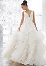 Mori Lee Striped Wedding Dress
