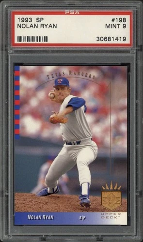 1993 SP Nolan Ryan #198 PSA 9 Mint HOF Texas Rangers