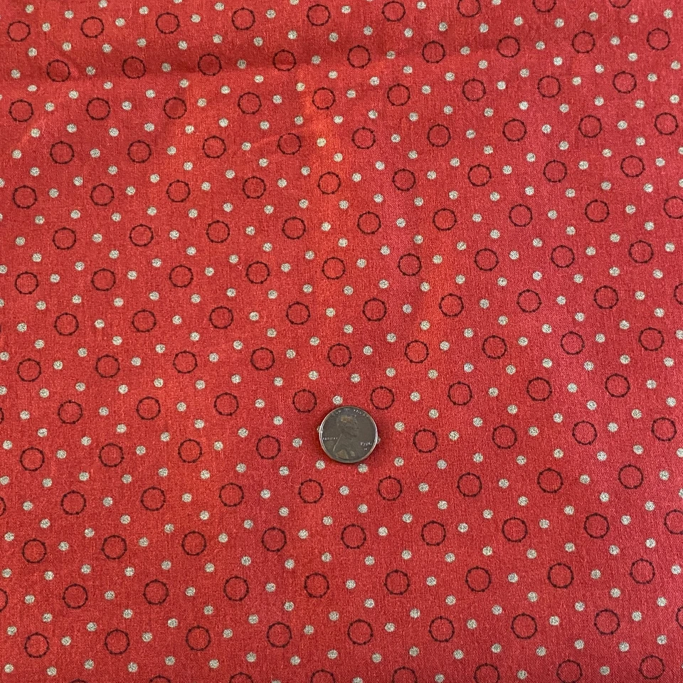 1 YD Moda Collections for a Cause Fabric Muted Red Cotton - Image 2 of 4