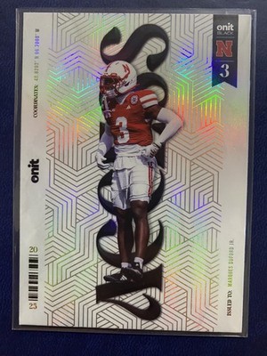 Marques Buford Jr. 2025 Onit Black Series Nebraska Cornhuskers Access Holo