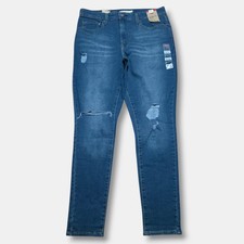 NEW Womens Levis 721 High Rise Skinny Jeans Blue Stretch Denim 32 x 30 Dark Wash