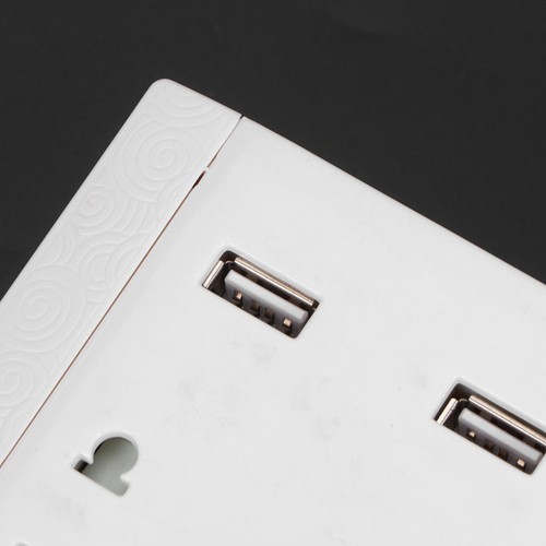 Prise Murale Multifonctionnelle Avec 2 Ports USB 13A Pour Le Bureau à - Afbeelding 4 van 12