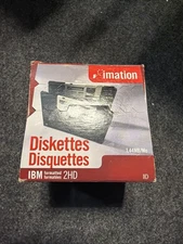 BRAND NEW Imation 3.5" Floppy Diskettes, 25-Pack, IBM Formatted 1.44MB 2HD