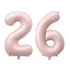 YFHVJTKO 40 Inch Number 26 Foil Balloons 26th Celebration Decorations for Hap...