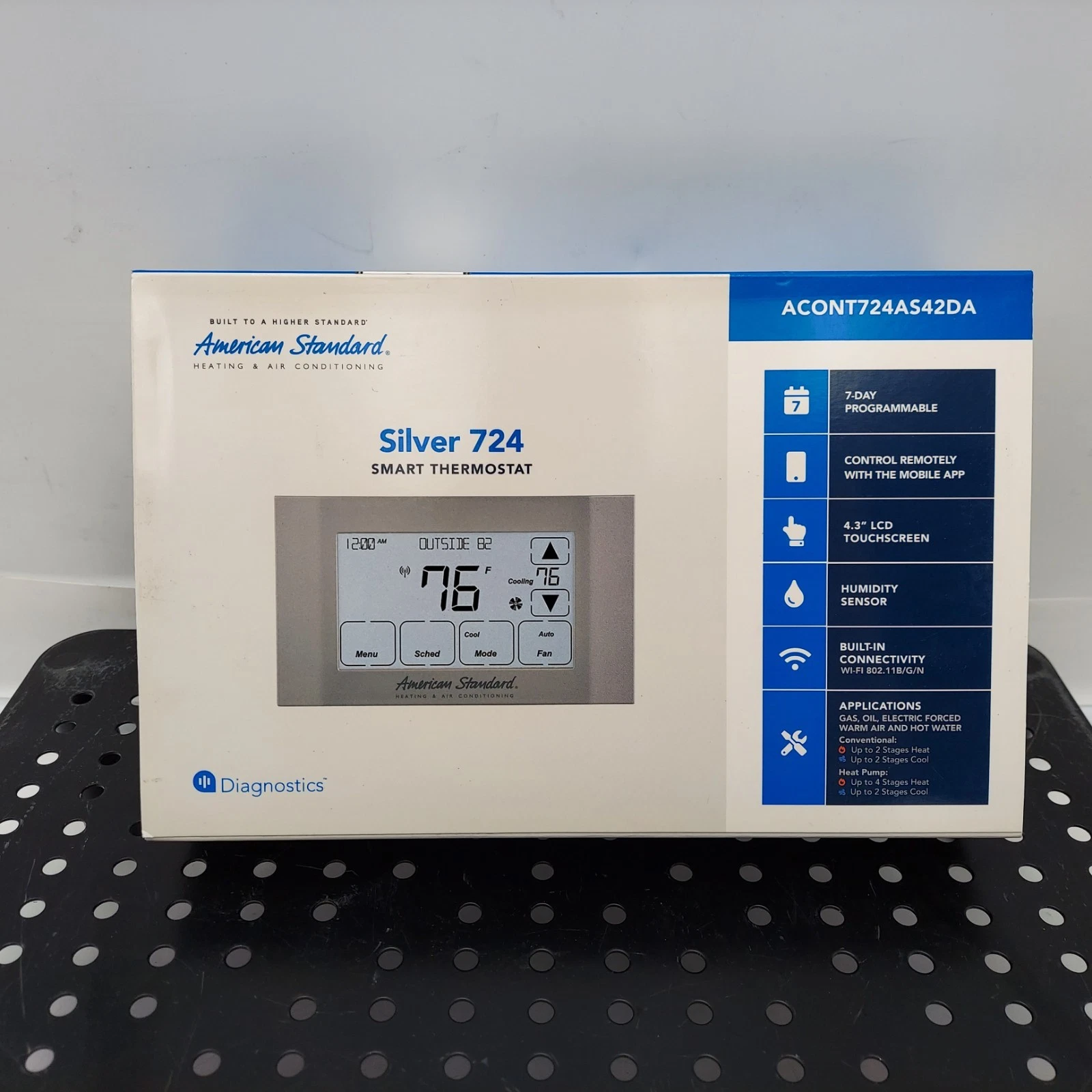 American Standard Silver 724 ACONT724AS42DA Smart Thermostat