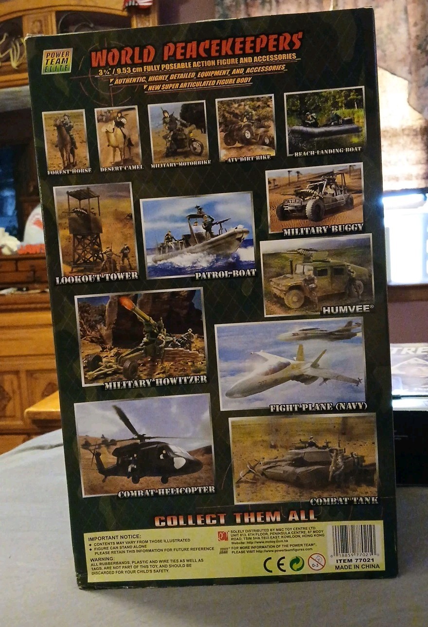 Power Team Elite World Peacekeepers Lookout Tower Figure Set Desert Tan/New