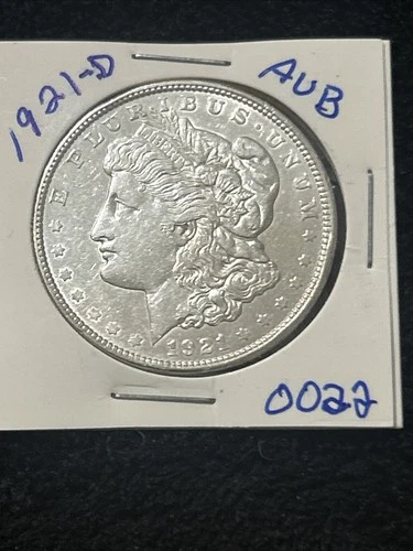 1921-D Morgan Silver Dollar AU Brilliant
