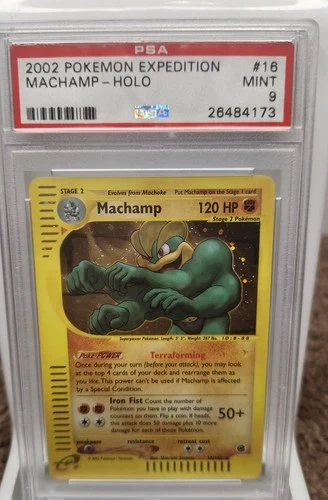 MACHAMP PSA 9 2002 POKEMON EXPEDITION #16/165 HOLO Mint