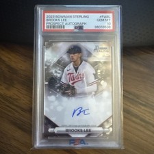 2023 Bowman Sterling Brooks Lee Prospect RC Rookie Auto PSA 10 Gem Mint Twins