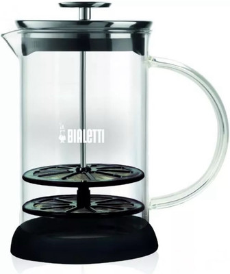 Bialetti, Cappuccino machine Milk Frother, (3 Cup) (330 ml-11 oz), Silver