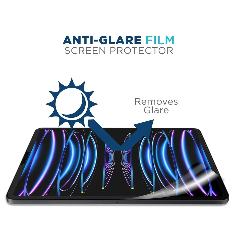 Tech Armor Matte Film Screen Protector for iPad Pro 11 2022 , iPad Air 5 - 2 PK - Image 2 of 4