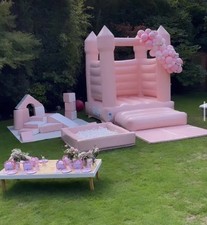 Peach - Light Pink ~ Commercial Bouncy Castle - 10 x 8ft