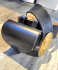 Reenactment US Leather Ammo Pouch with Brass Buckle Civil War Theatre Wardrobe