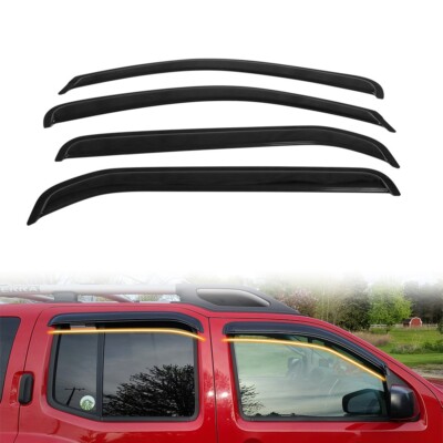 Fits 05-16 Nissan Xterra Window Visor Smoke Rain Guard Shade Acrylic 4PCS Set