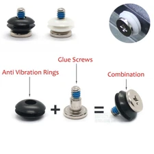 Mechanical PC HDD Hard Disk Drive Shock-Absorbing Screws + Anti Vibration Rings