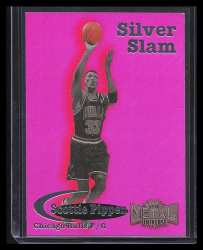 1997-1998 Sky Box Metall Scottie Pippen Silver Slam Metal #4/20 Chicago Bulls