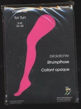 New Pink Fuchsia Matte Tights SIZE S/M 36-40 Costume Carnival Dress
