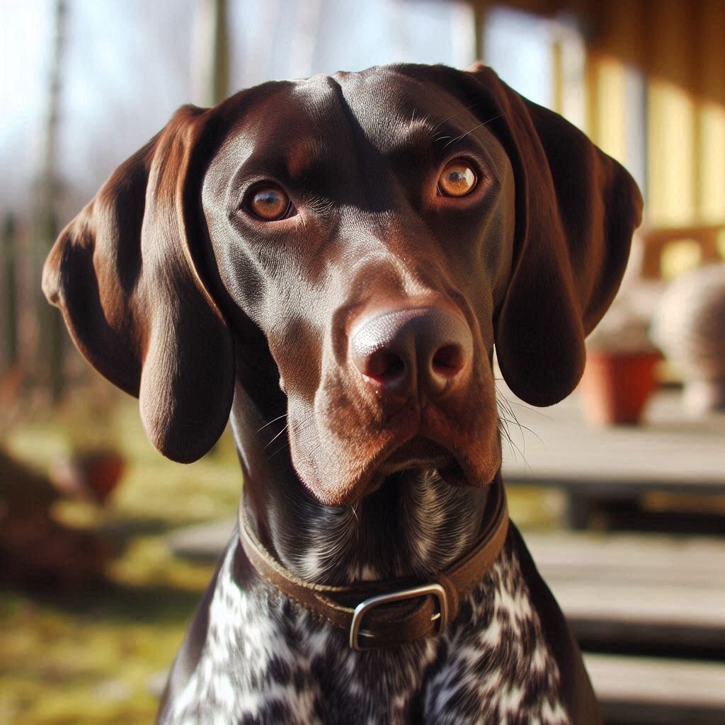 German Shorthaired Pointer | Adorable Dog Breed Art | POSTER 24 X 24 Inches