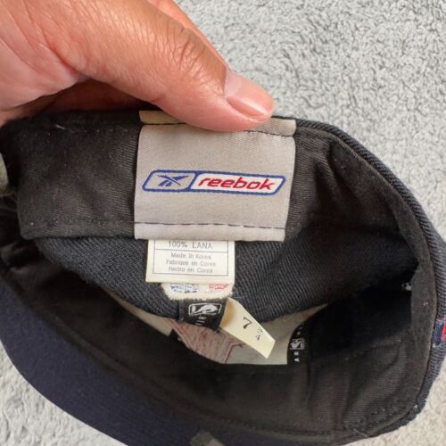 Cappello berretto Reebok Golden State Warriors 100% lana aderente taglia 7 3/4 vintage Y2K - Foto 4 di 6