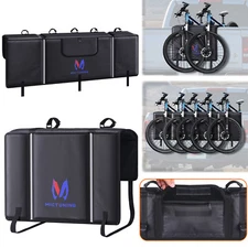 MICTUNING Tailgate Pad Pickup Truck Shuttle Pad Mat for 2 /5 MTB Cycling Bikes 