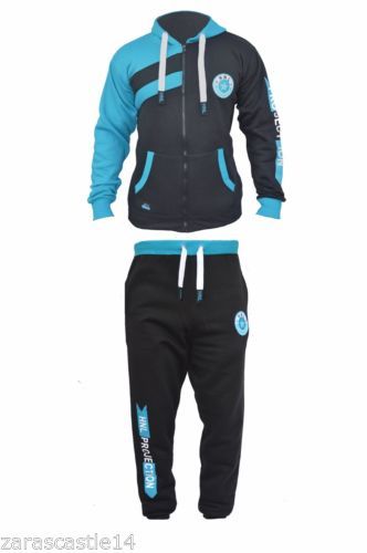 Junior Trainingsanzug Set Fleece Hoodie Oberteil & Unterteil Jogging Jogger Jungen Kinder 5 bis 14 - Bild 6 von 10