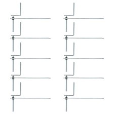 Gutter Rise & Fall Bracket Universal Steel Adjustable Fascia Support Kit 10 Pack