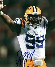 Sam Montgomery LSU Tigers Signed 8x10 Photo Autographed COA 2