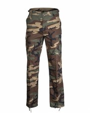 PANTALONI MILITARI BDU CARGO BY MIL-TEC MIMETICI WOODLAND SUPER RINFORZATI