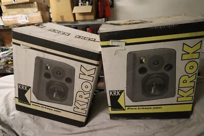 Vintage KRK K-Rok Studiomonitore NUR OVP Paar - Bild 1 von 4