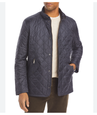 BARBOUR Flyweight Chelsea Quilted Jacket in Navy Blue MSRP$280