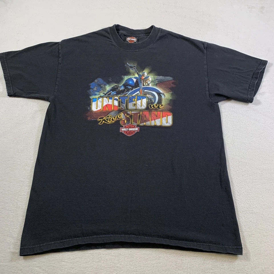 Camisa Harley Davidson DE COLECCIÓN Para Hombre Grande Negra Nueva Orleans Louisiana Hecha en EE. UU. Foto 3 de 4