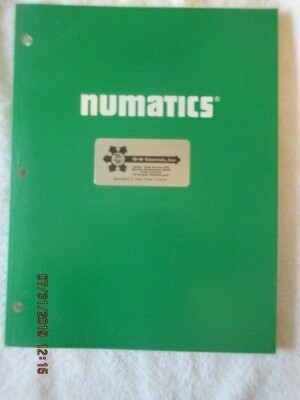 #ad Vintage 1990 Numatics Pressure Valve Manifold Actuator Parts Specs Book CATALOG $15.55