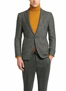 hugo boss checked blazer