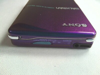 SONY Cassette Walkman WM-EX9 Blue Purple Rare Working Portable