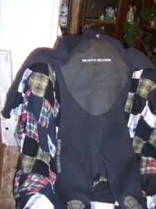 Mens One Piece Black And Grey Body Glove ML 