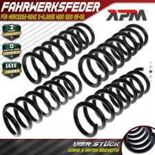 4x Federn Fahrwerksfeder Vorne HInten für Mercedes-Benz E-Klasse W210 S210 95-02 4x Federn Fahrwerksfeder Vorne HInten für Mercedes-Benz E-Klasse W210 S210 95-02