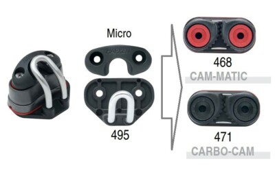 HARKEN 495 | Curry-Klemme Zubehör | Umlenkung gebogen  | Micro 24mm