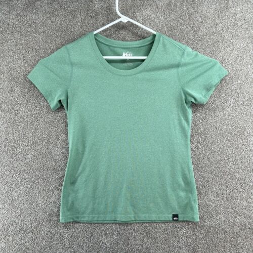 REI Co-op Women's Shirt Size Medium Green Short S… - image 1