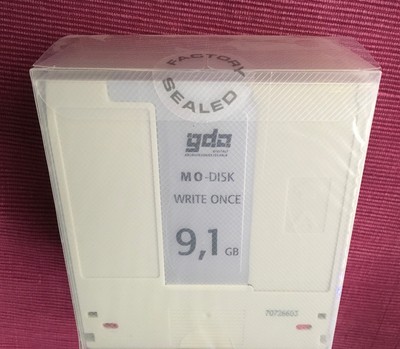 GDA 5.25 Inch 9,1 GB WORM (Write Once) Magneto Optical MO Disk 1 Stk Original