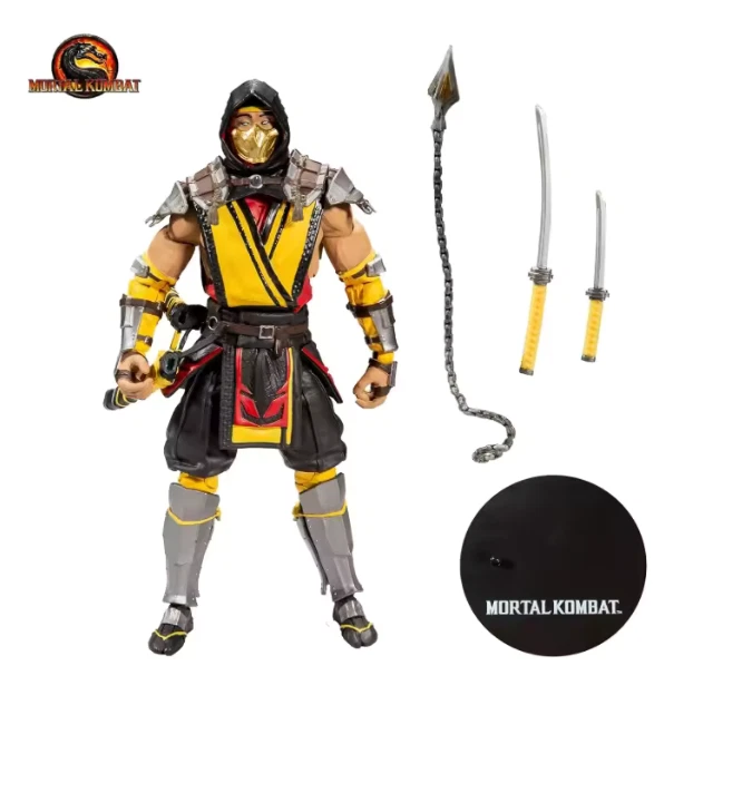 7-дюймовая сочлененная экшн-фигурка Mortal Kombat - Spawn Sub Zero & Scorpion игрушки 1:10 - Изображение 2 из 4