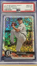 Beau Burrows - 2018 Bowman Draft Chrome Sparkles Refractor PSA 10 