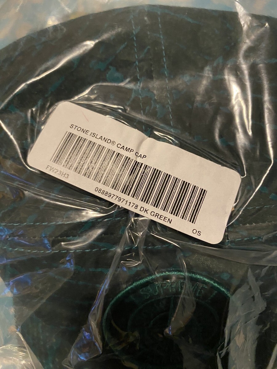 Supreme Stone Island Camp Cap Dark Green (FW23) In Hand Pigment