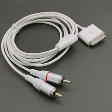 2PACK For iPod 30pin Dock Connector to 2RCA Audio cable 1.5meter 5ft