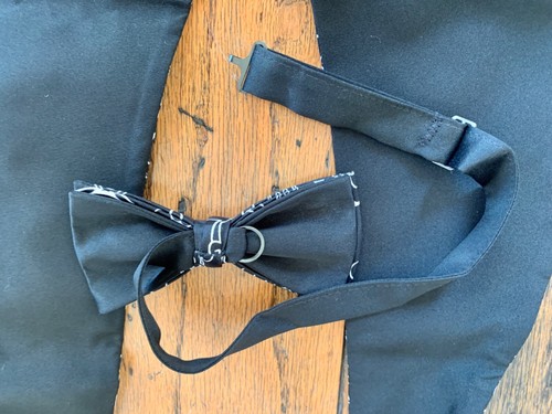 Disney's Mickey Mouse Formal Open Back Vest & Bow Tie for Tuxedo Size Large - Picture 10 of 14
